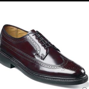 NWOT: Burgundy Florsheim Kenmoor Wingtip Oxford